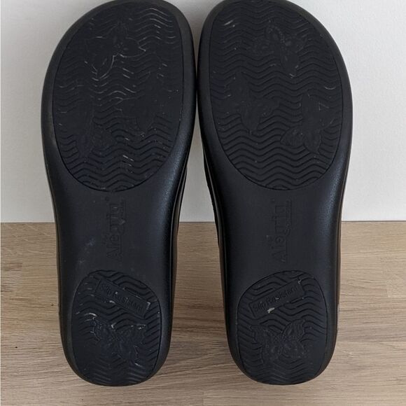 Alegria Keli Black Sparkle Leather Clogs 37 - Picture 10 of 10